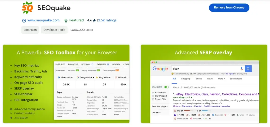 google extensions for seo